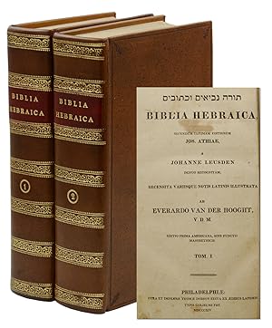 Biblia Hebraica, Secundum Ultimam Editionem Jos. Athiae, a Johanne Leusden, Denuo Recognitum, Rec...