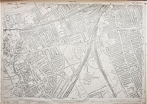 Ordnance Survey Large Scale Map of the Region around the upper section of Wandsworth Common: Edit...