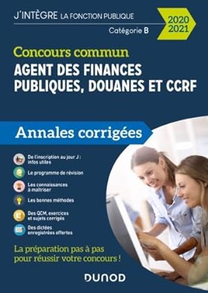 concours commun agent des finances publiques, douanes et CCRF ; catégorie C ; annales corrigées (...