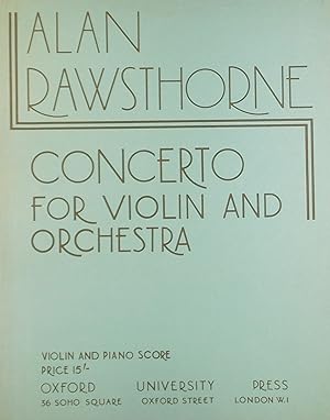 Concerto (No.1), for Violin and Orchestra, Violin Part and Piano Score