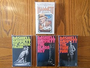 Dashiell Hammett Four (4) Paperback Book Novels Lot, including: The Maltese Falcon; The Glass Key...