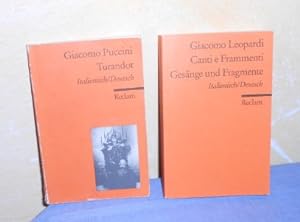 Kleines Italienisch-Deutsch-Konvolut: Canti e Frammenti (Leopardi) + Turandot (Puccini)