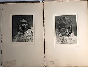 Portfolio of Six (6) Photogravure Plates of Eskimos from Photographs by Robert J. Flaherty.