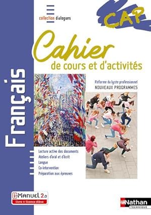 français : CAP : cahier de cours et d'activités : livre + licence élève (édition 2020)