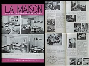 LA MAISON n°4 1956 MAISON PLASTIQUE, IONEL SCHEIN, GASCOIN, MATEGOT, PHILIP JOHNSON