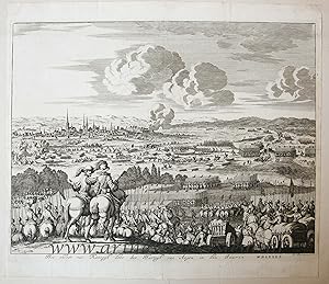 [Antique etching, ets] J. Luyken, Het ontset van Kameryk door den Hartogh van Anjou in den Jaaren...