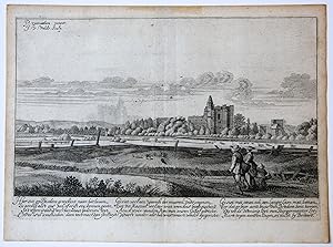 Antique print, etching | Brederode castle and its ghost (counterproof)/Kasteel Brederode bij Haar...