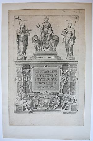 [Antique title page, 1575] Rhea, Religie, Bestuur en huisgoden [Totius Universi Urbibus, Liber Se...