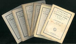 Lotto di 12 cataloghi della libreria antiquaria Umberto Saba di Trieste.