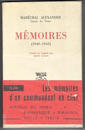 Mémoires (1940-1945). Traduit de l'anglais par René Jouan. Avec 32 cartes dans le texte.