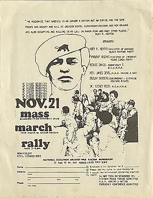 NCAWRR [National Coalition Against War, Racism, Repression] Original 1970 Illustrated Mimeographe...
