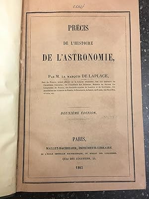 PRÉCIS DE L'HISTOIRE DE L'ASTRONOMIE