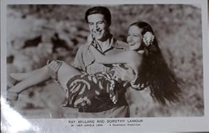 Ray Milland and Dorothy Lamour in "Her Jungle Love."