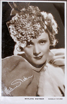 Marlene Dietrich.