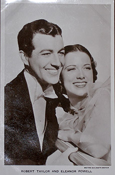 Robert Taylor and Eleanor Powell. (Scene from the motion picture "Broadway Melody of 1938").