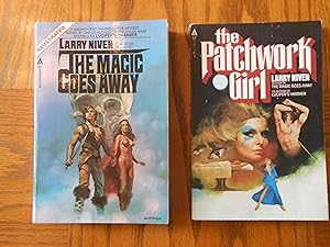 Larry Niven Illustrated Ace Two (2) Trade Paperback Originals, including: The Magic Goes Away, an...