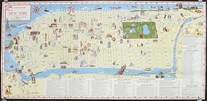 Illustrated Map of the City of New York in Full Color.