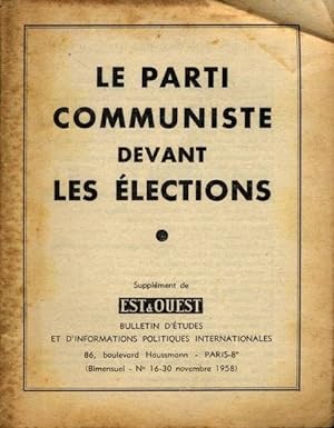 Le parti communiste devant les élections