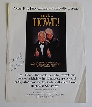 Power Play Publications, Inc. proudly presents | and . . HOWE!