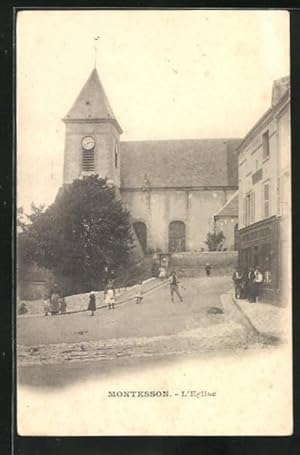 Carte postale Montesson, Vue sur l`Eglise