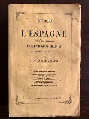 Études sur l'espagne et sur les influences de la Littérature espagnole en France et en Italie.
