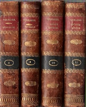 Oeuvres Complètes De Voltaire : Tomes 8 , 9 , 10 , 11 . Poémes . Complet En 4 Volumes