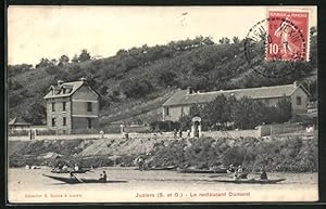 Carte postale Juziers, Le Restaurant Dumont