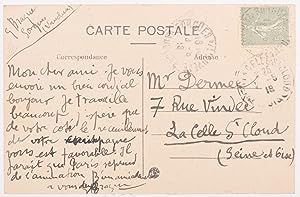 Georges Braque's Signed Autograph Postcard to Paul Dermée