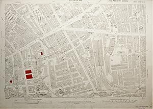 Ordnance Survey Large Scale Map of the Region around part of Whitechapel: Edition of 1913