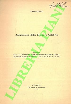 Archeozoico della Sicilia e Calabria.