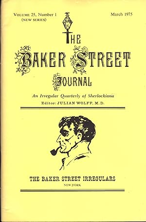 THE BAKER STREET JOURNAL ~ An Irregular Quarterly of Sherlockiana ~ March 1975