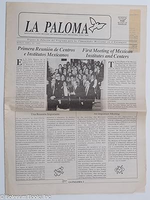 La Paloma: organo de difusión del programa para las comunidades Mexicanas en el extranjero; no. 1...