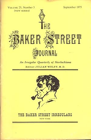 THE BAKER STREET JOURNAL ~ An Irregular Quarterly Of Sherlockiana ~ September 1975