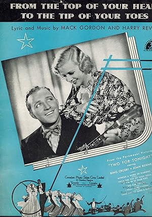 From the Top of Your Head to the Tip of Your Toes - Sheet Music from Two for Tonight - Bing Crosb...