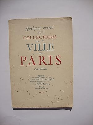 Quelques oeuvres des collections de la Ville de Paris. Art Moderne.