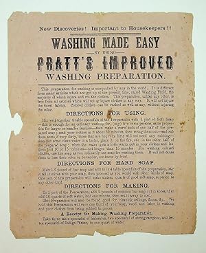 [ Broadside ] New discoveries! Important to housekeepers! [caption title] | Washing Made Easy | -...