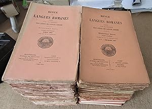 Lot de 95 Volumes de la Revue des Langues Romanes de 1882 à 1965 compris entre les Tomes 21 et 76...
