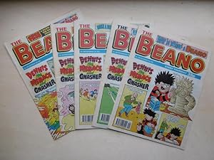 Konvolut von 5 Heften von "The Beano". -- [No.2674, October 16th, 1993 / No.2678, November 13th, ...