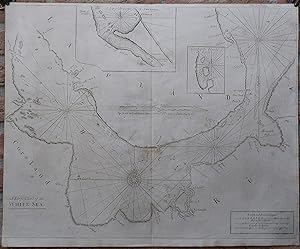 Antique map-SEA CHART-RUSSIA-WHITE SEA-BARENTS SEA-Mount & Page-1702
