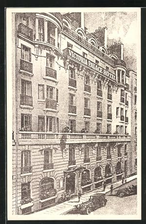 Carte postale Paris, Victoria Palace Hotel, 6 Rue Blaise Desgoffe