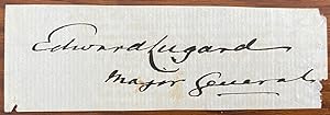 Cut signature of Sir Edward Lugard