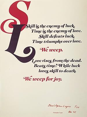 Skill is the enemy of luck.