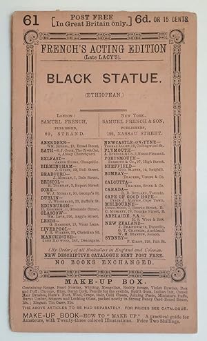 The Black Statue: A Negro Farce, in One Act and One Scene. Arranged by C. White. With the Stage B...