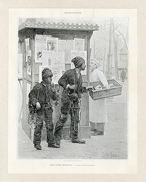 "CHOCARNE-MOREAU: UNE BONNE FORTUNE" Parution originale entoilée FIGARO-SALON 1896