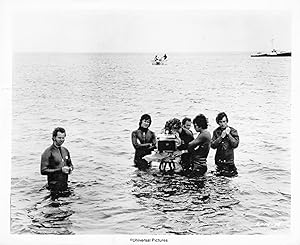 Jaws (Original photograph of Steven Spielberg and crew on location for the 1975 film)
