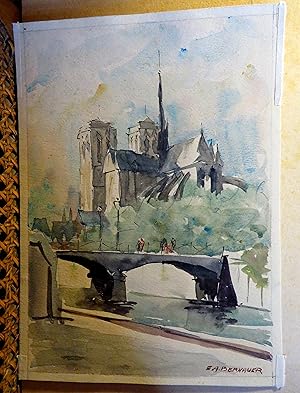 Paris. Brücke vor Notre Dame