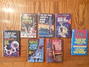 The Best From Fantasy and Science Fiction SF Anthologies Seven (7) Paperback Book Lot, including:...