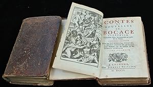 Antique Book-BOCCACCIO-ILLUSTRATED-Hooghe-Bocaccio-1702 (vol. 1), 1698 (vol. 2)