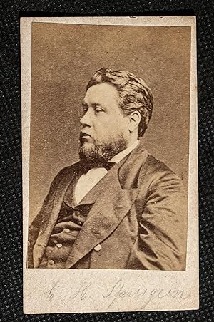 Original photograph or Carte de Viste of C.H. Spurgeon