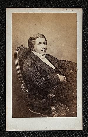 Original photograph or Carte de Viste of C.H. Spurgeon as young man in his home.